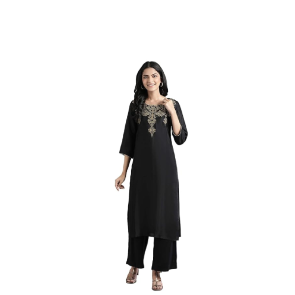 Black kurta set